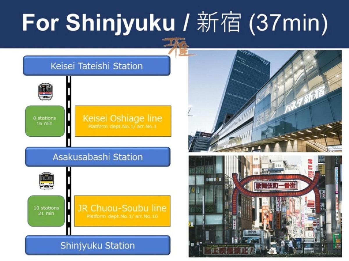 Vacation Rental Miyabi/Downtown/Tokyo Airport מראה חיצוני תמונה